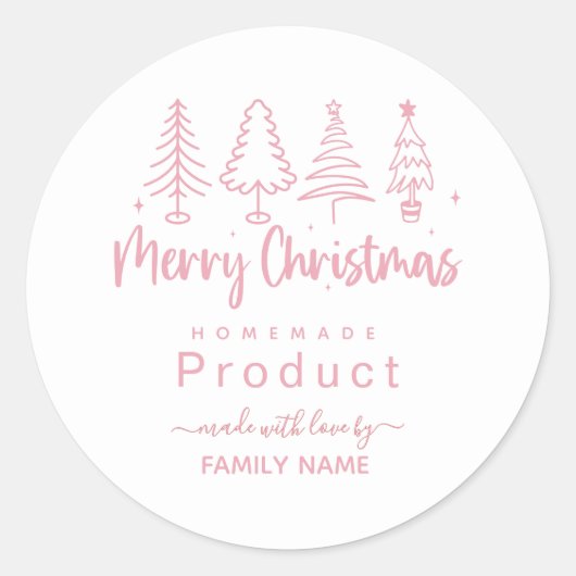 Étiquette de Noël fait maison par Label (Devant)
