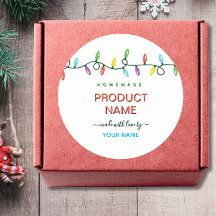 Étiquette de Noël Fait Maison par Label