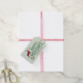 Étiquette de Noël flocon de neige Renne (With Twine)