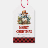 Étiquette de Noël occidentale Yeehaw Yuletide modi (Devant)