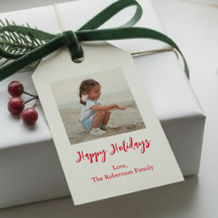 Étiquette de Noël ou de vacances, minimale, Ajoute