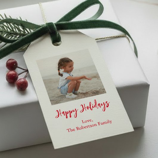 Étiquette de Noël ou de vacances, minimale, Ajoute