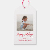 Étiquette de Noël ou de vacances, minimale, Ajoute (Devant)