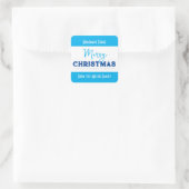 Étiquette de Noël personnalisable HM001_22sqv2 (Sac)