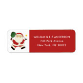 Étiquette de Noël Pickleball (Devant)