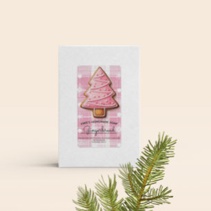 Étiquette de Noël pour biscuits d'affaires de savo