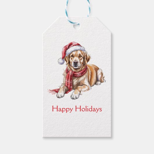 Étiquette de Noël pour Labrador classique (Devant)