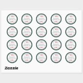 Étiquette de Noël pour pot de confiture de cannebe (Feuille)