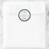 Étiquette de Noël pour pot de confiture de cannebe (Sac)