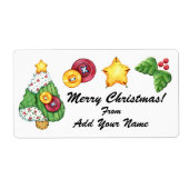 Étiquette de Noël - SRF (Devant)