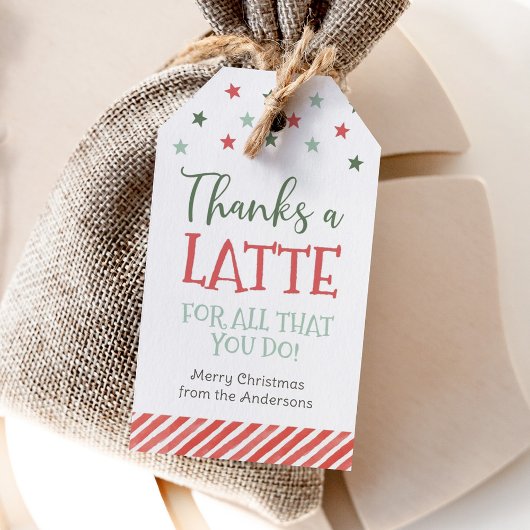 Étiquette de Noël Vacances Merci beaucoup