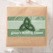 Étiquette de noeud celtique irlandais pour wedding (En situation)