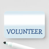 Étiquette de nom "BÉNÉVOLE" (En situation)