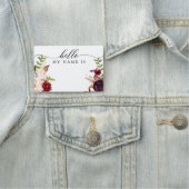 Étiquette de nom Bourgogne Marsala (En situation)