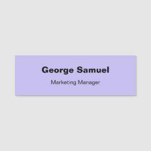 Étiquette de nom classique pour employé de société