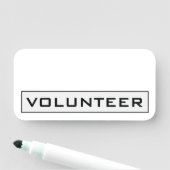 Étiquette de nom, classique "VOLONTAIRE" (En situation)