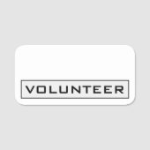 Étiquette de nom, classique "VOLONTAIRE" (Devant)