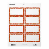 Étiquette de nom colorée (Feuille entière)