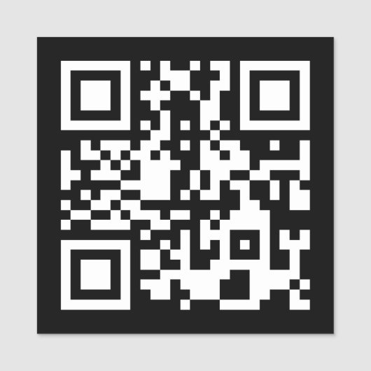 Étiquette de nom de code QR noir et blanc (Devant)