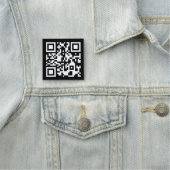 Étiquette de nom de code QR noir et blanc (En situation)
