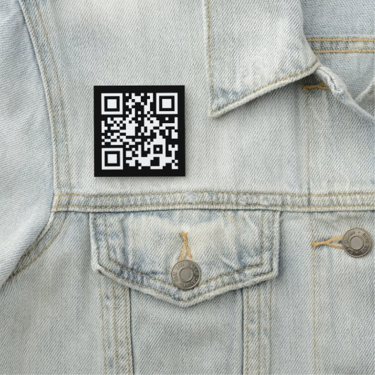 Étiquette de nom de code QR noir et blanc (En situation)