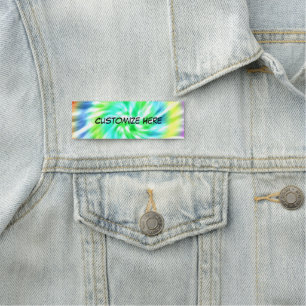 Étiquette de nom de conception de colorant de