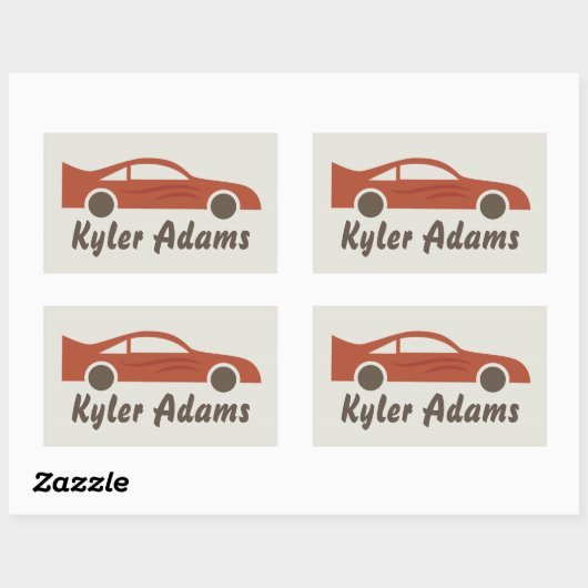 Étiquette de nom de course (Feuille)