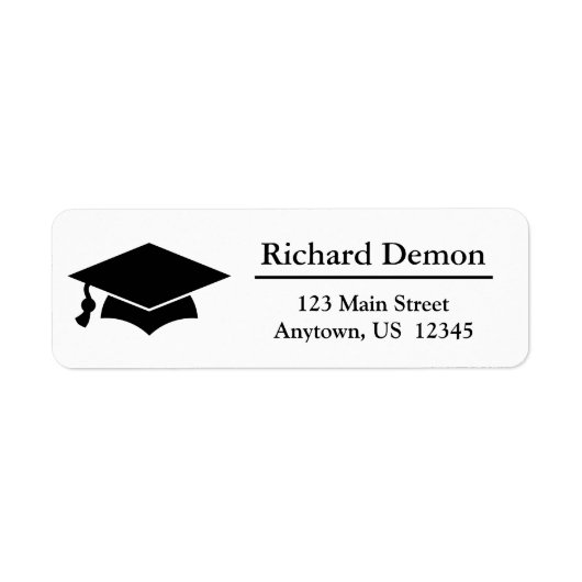 Étiquette de nom de diplôme (Devant)