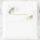 Étiquette de nom de invité de mariage à l'eucalypt (Sac)