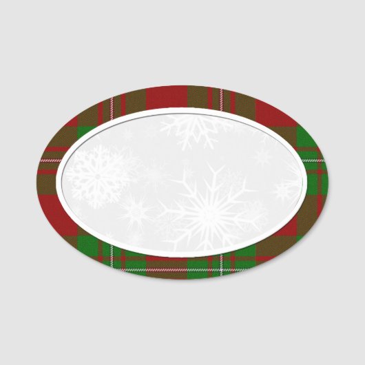 Étiquette de nom de la carte MacGregor Snowflake (Devant)