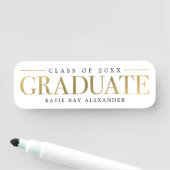 Étiquette de nom de la graduation de la balise (En situation)