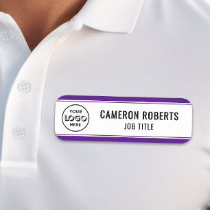 Étiquette de nom de la société personnalisée viole