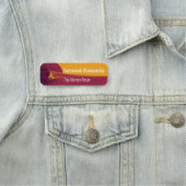 Étiquette de nom de l'Arrière - plan en flux conti (En situation)