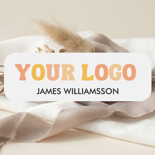 Étiquette de nom de l'employé Logo personnalisé Ma