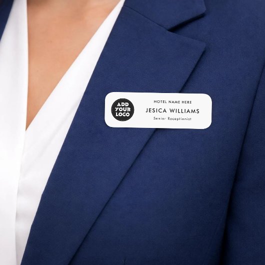 Étiquette de nom de logo d'hôtel personnalisé avec