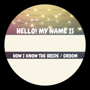 Étiquette de nom de mariage Comment je connais la 