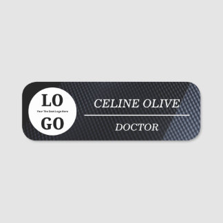 Étiquette de nom de médecine du sport Logo personn