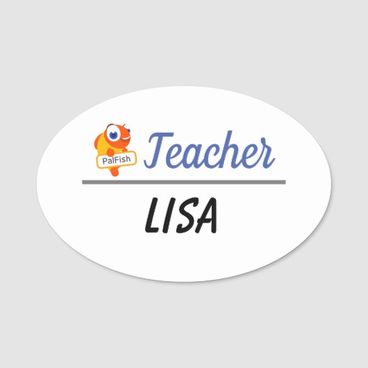 Étiquette de nom de poisson (Devant)