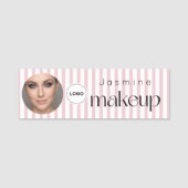Étiquette de nom de professionnel de la beauté MUA (Devant)