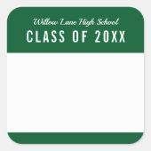 Étiquette de nom de réunion de classe de couleur m (Devant)