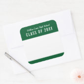 Étiquette de nom de réunion de classe de couleur m (Enveloppe)