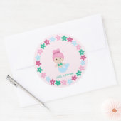 Étiquette de nom de sirène mignonne (Enveloppe)