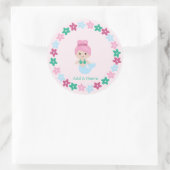 Étiquette de nom de sirène mignonne (Sac)