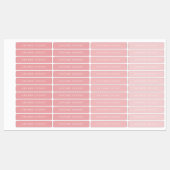 Étiquette de nom d'enfant couleur moderne étanche (Feuille)