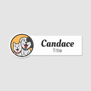 Étiquette de nom d'entreprise pour animaux