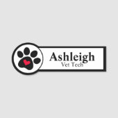 Étiquette de nom d'entreprise pour animaux (Devant)