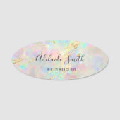 étiquette de nom des veines opal et faux or (Devant)