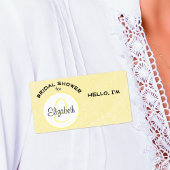 Étiquette de nom du Étiquette de papier du monogra