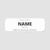 étiquette de nom du membre du suiveur WCS (Devant)