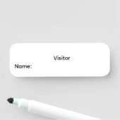 Étiquette de nom effaçable à sec réutilisable pour (En situation)